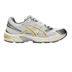 Asics White & Faded Yellow Women's Running Sneaker
